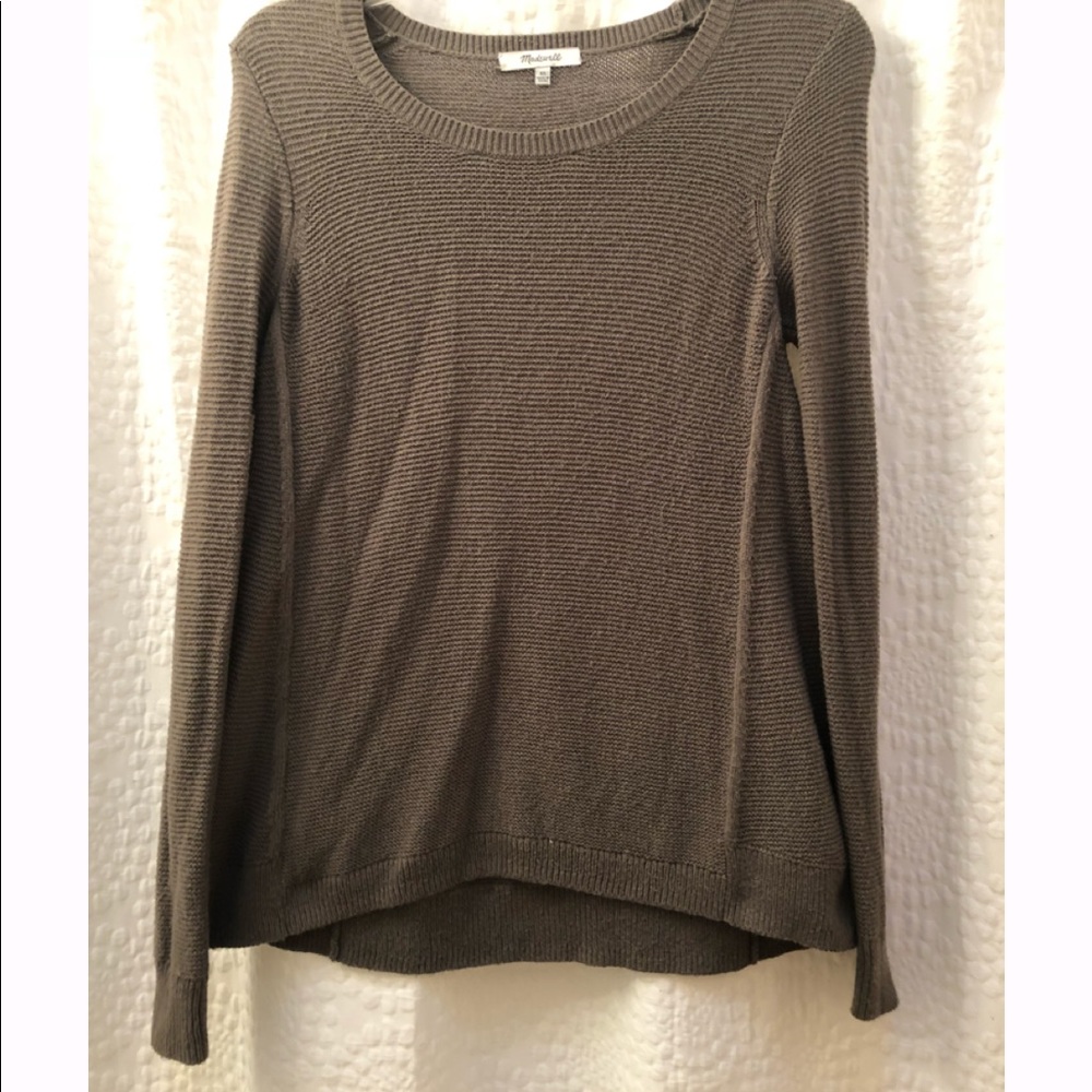 Madewell green pullover sweater